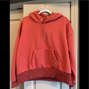 EUC, pink, cropped hoodie.